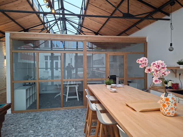 Freelancer working in the open space